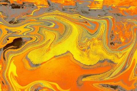 Marble pattern background in yellow and orange Stock Photos