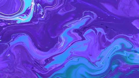 Marble pattern from colored liquid acrylic paints. Colorful abstract background Stock Footage 169659548