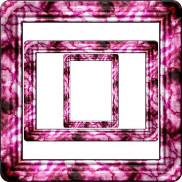 Marble picture frame generated isolated texture Stock Illustration