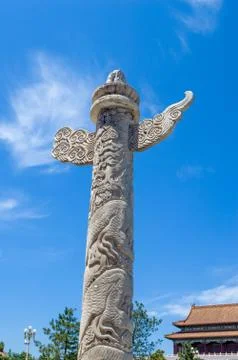 Marble pillar Stock Photos