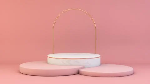 Marble platform Stock Illustration