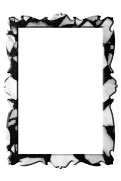 Marble portrait rectangular frame Illustrazione stock