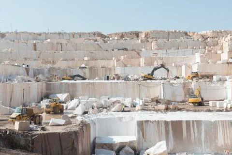 Marble production Stock Photos