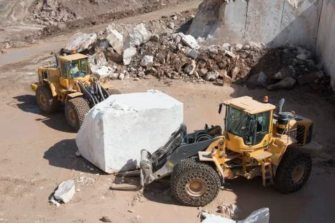 Marble production Stock Photos