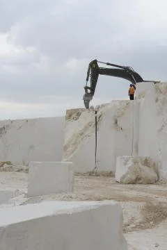 Marble production Stock Photos