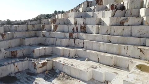 Marble quarry aerial view Video stock 150423886