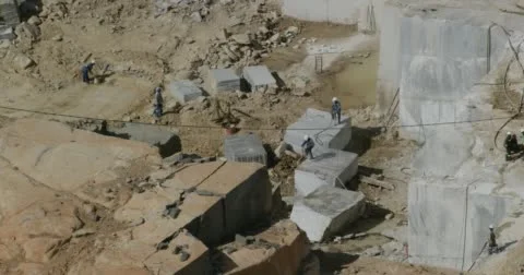 A marble quarry Stock Footage 60678095