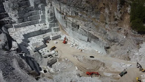 Marble Quarry Stockbeeldmateriaal 194548378