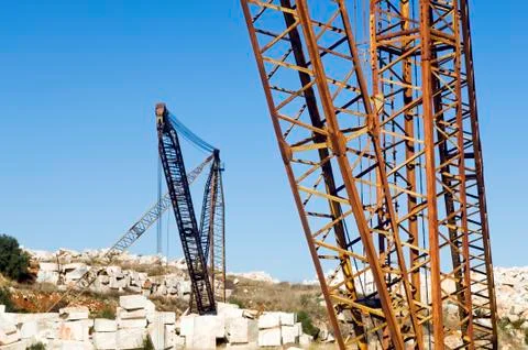 Marble quarry Stock Photos