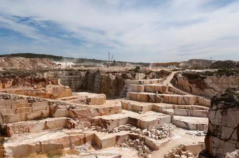 Marble quarry Stock Photos