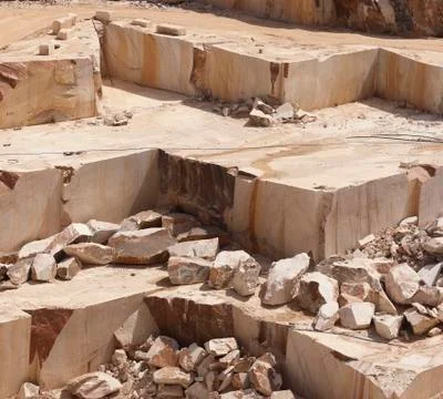 Marble quarry Stock Photos