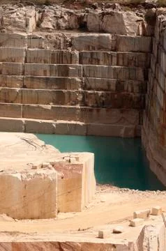 Marble quarry Stock Photos