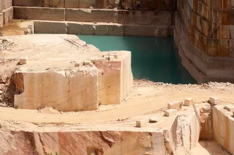 Marble quarry Stock Photos