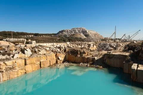 Marble quarry Stock Photos