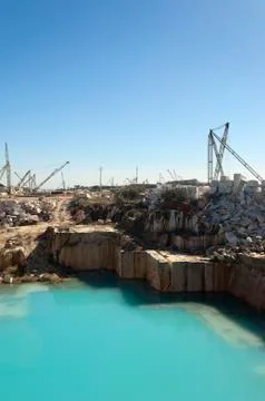 Marble quarry Stock Photos