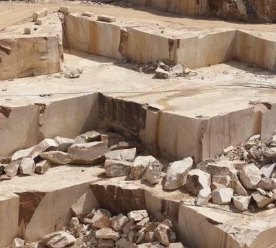 Marble quarry Stock Photos