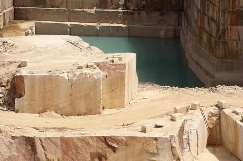 Marble quarry Stock Photos