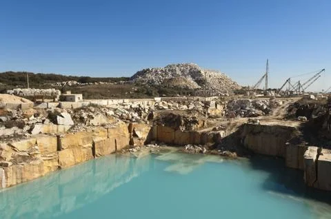Marble quarry Stock Photos