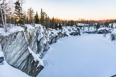 Marble quarry Stock Photos