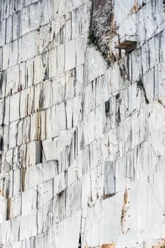 Marble quarry stone wall Stock Photos