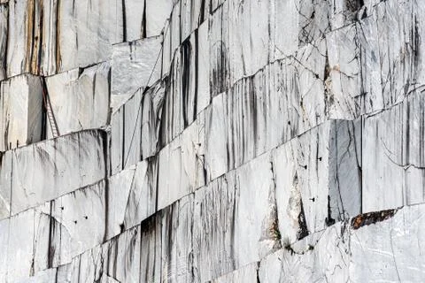 Marble quarry stone wall Foto stock