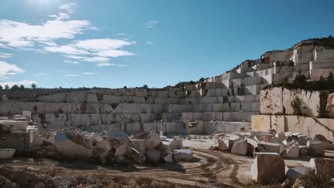 Marble quarry timelapse Stock Footage 151623744
