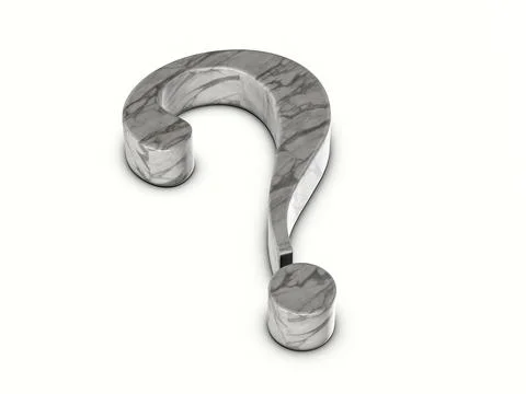 Marble question symbol Stock Illustration