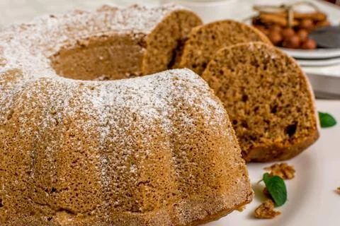 Marble ring cake Stock Photos