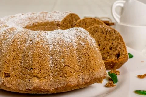 Marble ring cake Stock Photos