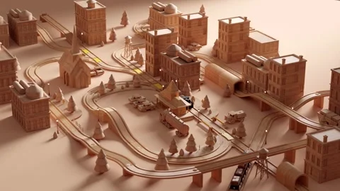 Marble run machine. Rolling ball sculpture. Marble race toy 스톡 동영상 243364235