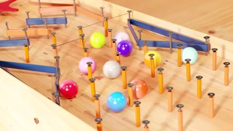 Marble run race toy. Rolling ball installation. Stock Footage 256091936