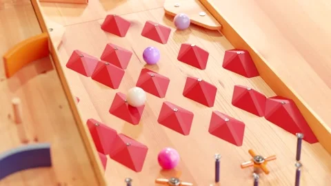 Marble run race toy. Rolling ball installation. Stock Footage 256092001