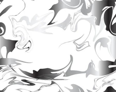 Marble silver texture seamless pattern Stock Illustration