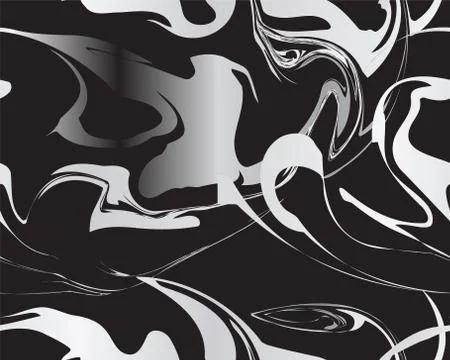 Marble silver texture seamless pattern Stock Illustration