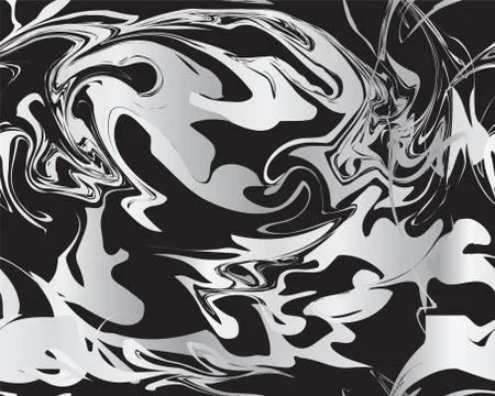 Marble silver texture seamless pattern Stock Illustration