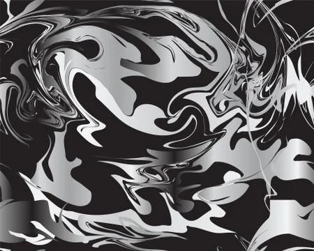 Marble silver texture seamless pattern Stock Illustration