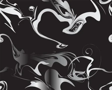 Marble silver texture seamless pattern Stock Illustration