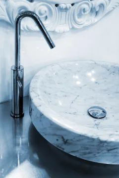 Marble sink Stock Photos