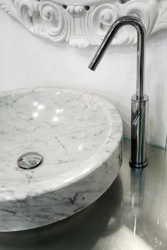 Marble sink Foto stock