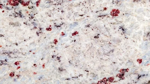 Marble slab, close-up surface structure with red inclusions 스톡 동영상 243991457