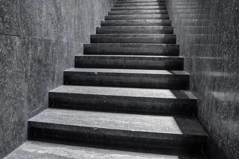 An marble staircase Foto stock