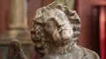 Marble statue of Angel in art museum in Ivano-Frankivsk, Ukraine HD Footage