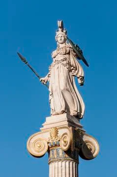 Marble statue Athena Stock Photos