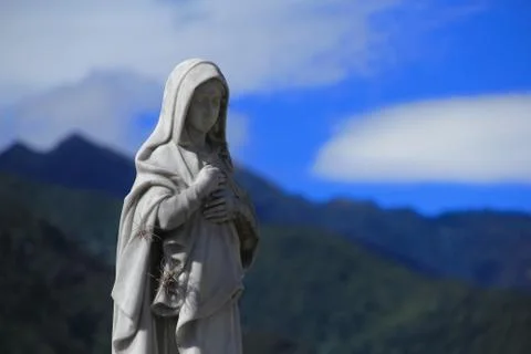 Marble Statue of a Lady Stock Photos