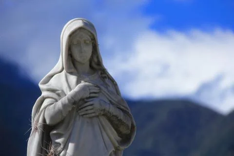 Marble Statue of a Lady Stock Photos