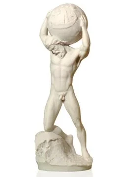 Marble statue of a man Stock Photos