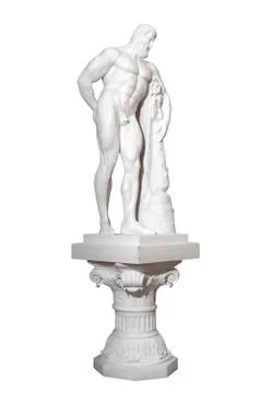 Marble statue of a man Stock Photos