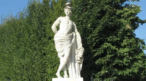 Marble Statue of Medusa Stock-Footage 1083392