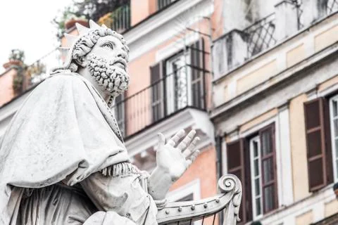 Marble statue of Moses, Stock Photos