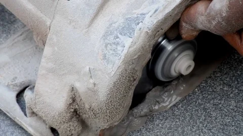 Marble stone cutting Vídeo Stock 72139312